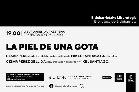 Liburu-aurkezpena: "La piel de una gota" (César Pérez Gellida) — irudia 2