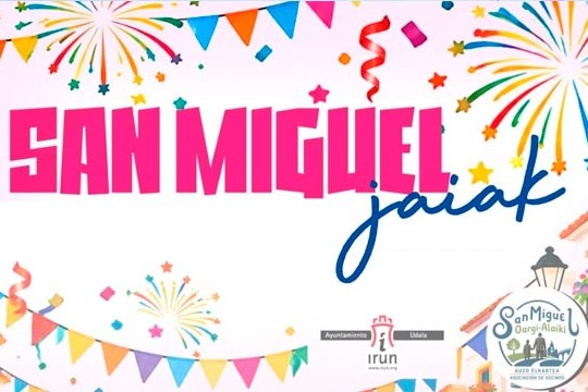 Programa fiestas de San Miguel 2026 en Irun