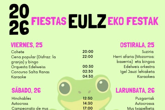 Programa Fiestas de Eulz 2026