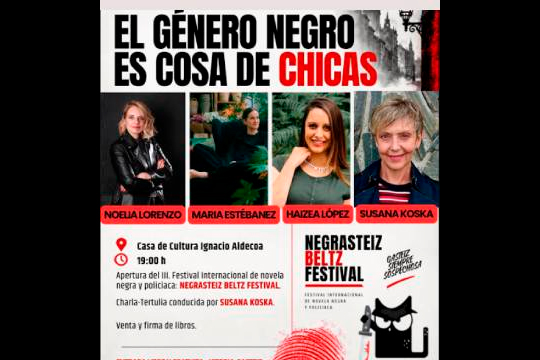 Negrasteiz Beltz Festival 2026: "El género negro es cosa de chicas" — irudia 2
