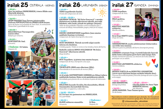 Itxasmendiko jaiak 2026