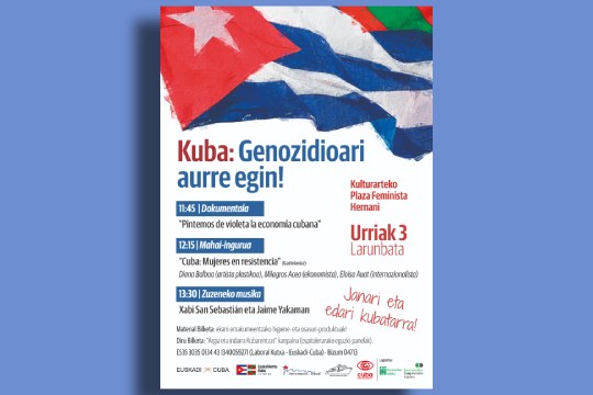 Jornada cultural, festiva y solidaria de apoyo a Cuba