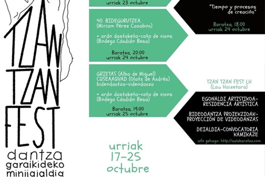 Tzan Tzan Fest 2026: "Cuerpos que se entregan a aquello que va a desaparecer" + "Grietas"