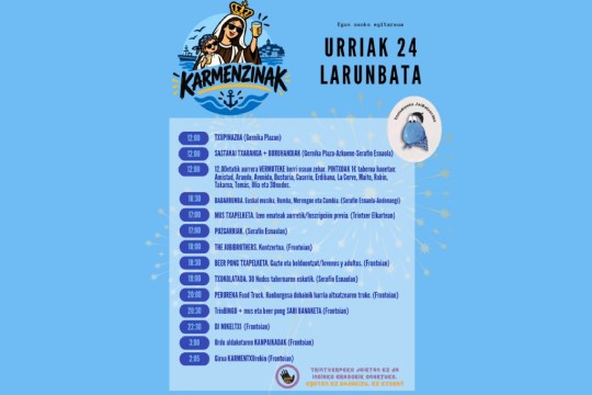 Programa Karmenzinak 2026 en Trintxerpe
