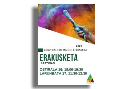Exposición del Concurso de Pintura al aire libre de Aramaio 2026