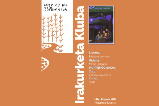 Club de lectura infantil: "Bihotzak dun-dun"