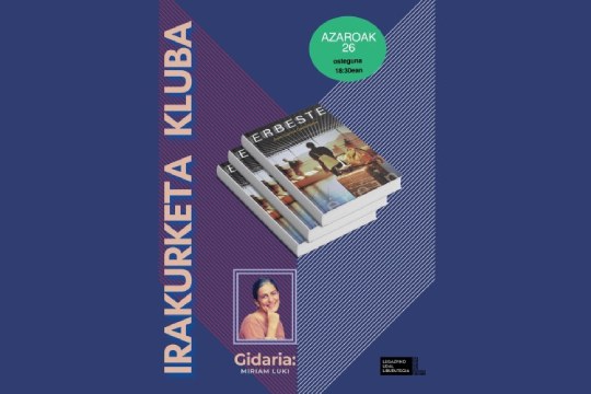 Club de lectura: "Erbeste" (Juan Garzia)