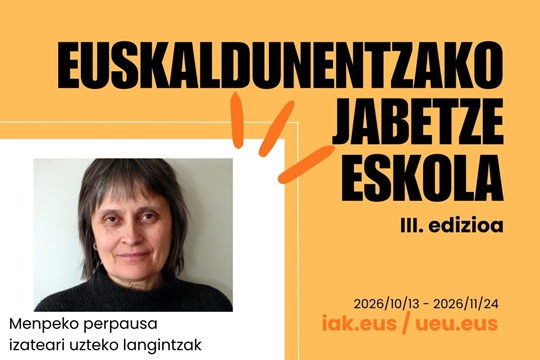 Euskaldunentzako Jabetze Eskola: "Gaitasunak eta hiztun kategoriak" Rosa Ramos