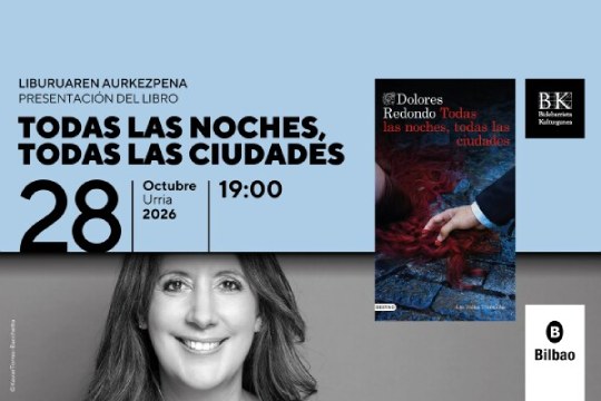 Presentación de libro: "TODAS LAS NOCHES, TODAS LAS CIUDADES" (DOLORES REDONDO)