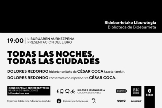 Presentación de libro: "TODAS LAS NOCHES, TODAS LAS CIUDADES" (DOLORES REDONDO) — imagen 2