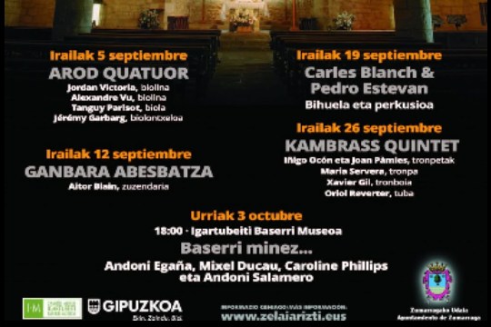 Antioko Musikaldia 2026 Zumarragan: "BASERRI-MINEZ"