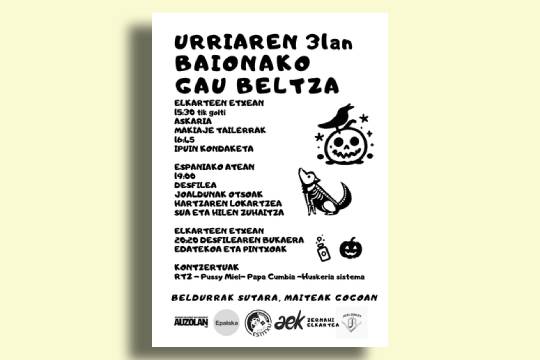Gau Beltza de Baiona 2026