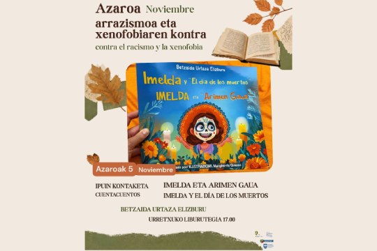 "IMELDA Y EL DÍA DE LOS MUERTOS", CUENTACUENTOS DE LA MANO DE SU ESCRITORA BETZAIDA URTAZA