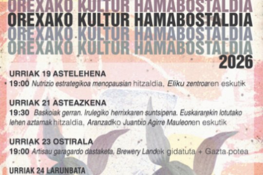 Orexako Kultur Hamabostaldia 2026