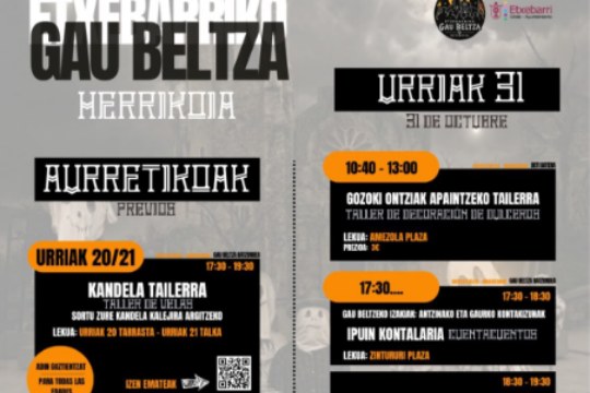 Programa Gau Beltza 2026 de Etxebarri