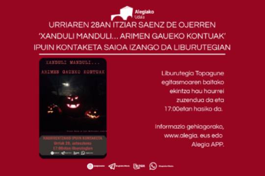 Cuentacuentos: "Xanduli manduli... arimen gaueko kontuak"