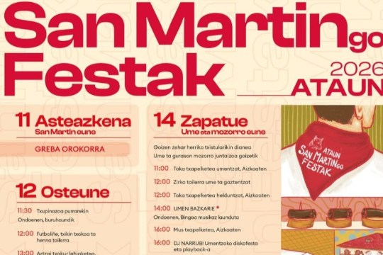 Programa Fiestas de San Martin 2026 en Ataun
