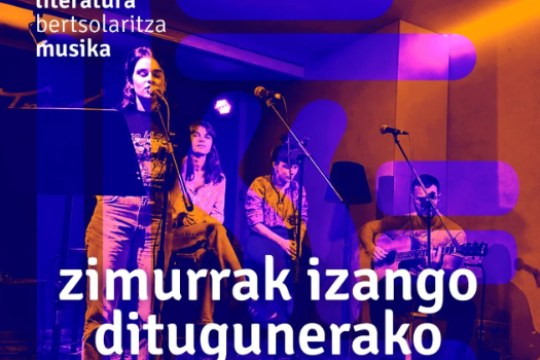 Bertso saio literarioa: "Zimurrak izango ditugunerako"