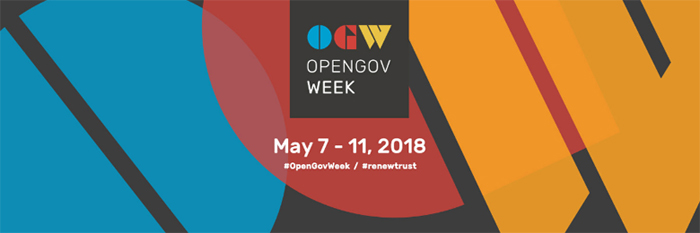 Open Gov Week, May 7-11, 2018 #OpenGovWeek